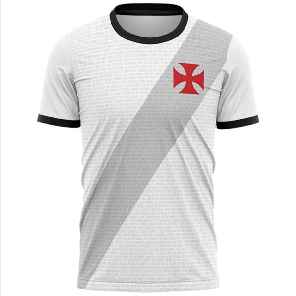 Camisa Vasco Da Gama Razão Masculina - Preto e Branco