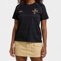 Camiseta Vasco da Gama Mosaico Raglan Feminina - Preto