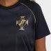 Camiseta Vasco da Gama Mosaico Raglan Feminina - Preto