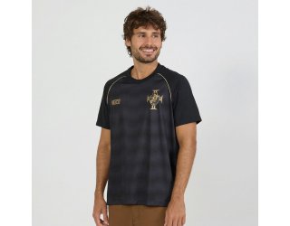 Camiseta Vasco da Gama Mosaico Raglan Masculino - Preto Camiseta Vasco da Gama Mosaico Raglan Masculino - Preto