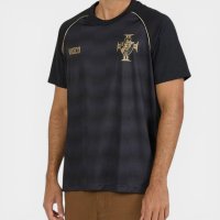 Camiseta Vasco da Gama Mosaico Raglan Masculino - Preto