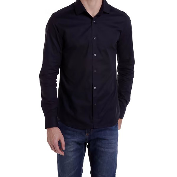 Camisa John John New Slim Black Masculina - Preto