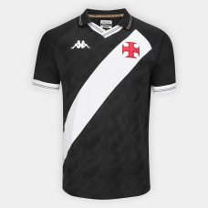 Camisa Vasco I 25/26 s/n Jogador Kappa Masculino - Preto e Branco