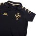 Camisa Polo Vasco Kappa Golden Masculina - Preto e Dourado