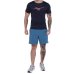 Camiseta Mizuno Run Spark MIMSR4656 Masculina - Azul e Vermelho