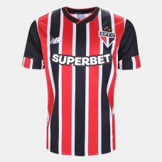 Camisa São Paulo II 24/25 s/n° Torcedor New Balance Masculina - Vermelho e Branco