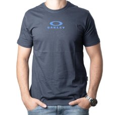 Camiseta Oakley Bark New Tee Masculina - Marinho e Azul