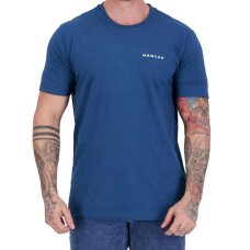 Camiseta Oakley Bark Tee Masculina - Azul