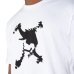 Camiseta Oakley Heritage Skull Tee Masculina - Branco e Preto