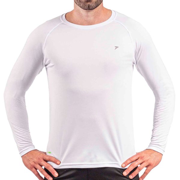 Camisa Poker Fator de Proteção UV 50+ Masculina - Branco