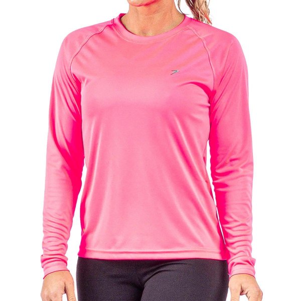 Camisa Poker Fator de Proteção UV 50+ Feminina - Rosa