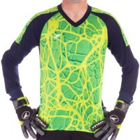 Camisa de Goleiro Manga Longa Poker Masculina - Marinho e Verde