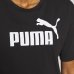 Cropped Puma Essentials Logo Tee Feminino - Preto e Branco