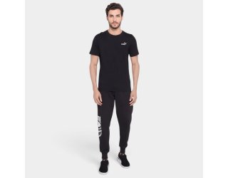 Camiseta Puma Essential 2 Color Small Logo Tee Masculina - Preto Camiseta Puma Essential 2 Color Small Logo Tee Masculina - Preto