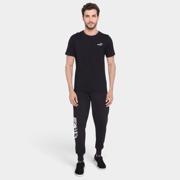 Camiseta Puma Essential 2 Color Small Logo Tee Masculina - Preto