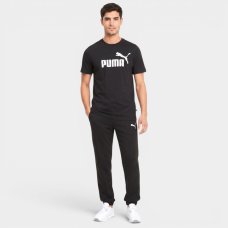 Camiseta Puma Logo Tee Masculina - Preto Camiseta Puma Logo Tee Masculina - Preto