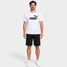 Camiseta Puma Essential Logo Tee Masculina - Branco
