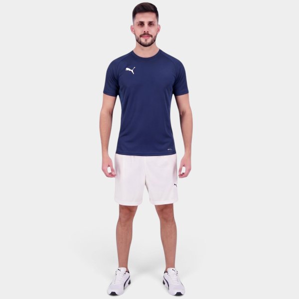 Camiseta Puma Team Goal Jersey Masculina - Azul