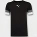 Camiseta Puma Team Rise Jersey Masculina - Preto e Branco