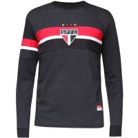 Camisa de Goleiro Manga Longa São Paulo 2005 Retrô Mania Masculina - Preto