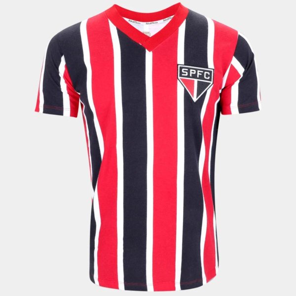 Camisa São Paulo II 1991 RetrôMania Masculina - Vermelho e Preto