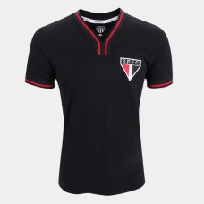 Camisa São Paulo Vintage RetrôMania Masculina - Preto Camisa São Paulo Vintage RetrôMania Masculina - Preto