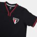 Camisa São Paulo Vintage RetrôMania Masculina - Preto