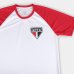 Camiseta Raglan São Paulo RetrôMania Basic Masculina - Branco e Vermelho