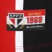 Camiseta São Paulo RetrôMania 1969 Listrada Masculina - Vermelho e Preto