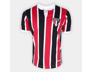 Camiseta São Paulo RetrôMania 1971 Masculina - Vermelho e Preto