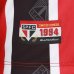 Camiseta São Paulo RetrôMania 1994 Listrada Masculina - Vermelho e Preto