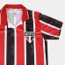 Camiseta São Paulo RetrôMania 1994 Listrada Masculina - Vermelho e Preto