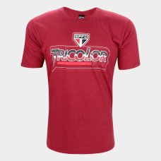 Camiseta São Paulo Tricolor Paulista Masculina - Bordô Camiseta São Paulo Tricolor Paulista Masculina - Bordô