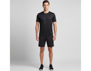 Camiseta Dry Fit Leve Masculina Microfuros Anti Suor Esportiva - Preto