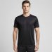 Camiseta Dry Fit Leve Masculina Microfuros Anti Suor Esportiva - Preto