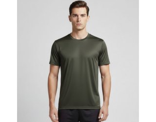 Camiseta Dry Fit The Men Masculina Microfuros Anti Suor Esportiva - Verde Camiseta Dry Fit The Men Masculina Microfuros Anti Suor Esportiva - Verde