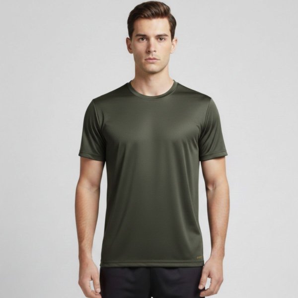 Camiseta Dry Fit The Men Masculina Microfuros Anti Suor Esportiva - Verde