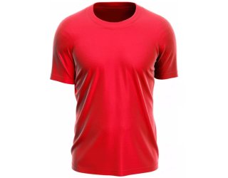 Camiseta Dry Fit Leve Masculina Microfuros Anti Suor Esportiva - Vermelho