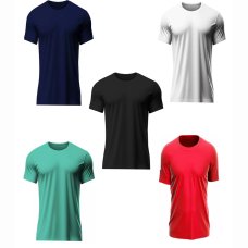 Kit 5 Camisetas Dry Fit Leve Masculina Microfuros Anti Suor Premium