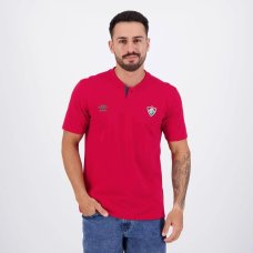 Camisa Polo Umbro Fluminense Viagem 2024 - Vermelho