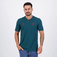 Camisa Polo Umbro Fluminense Viagem 2024 - Verde