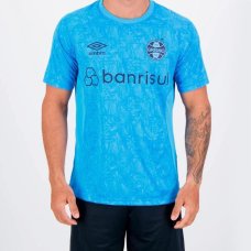 Camisa Grêmio 24/25 s/n° Treino Umbro Masculina - Azul Claro