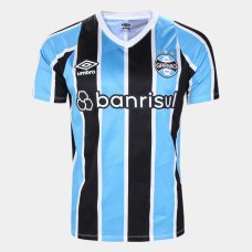 Camisa Grêmio I 24/25 s/n° Torcedor Umbro Masculina - Azul e Preto