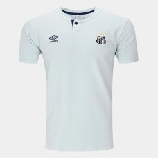 Camisa Polo Santos 24/25 Viagem Umbro Masculina - Cinza