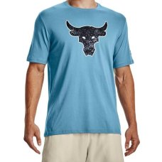 Camiseta Under Armour Project Rock Brahma Masculina - Azul