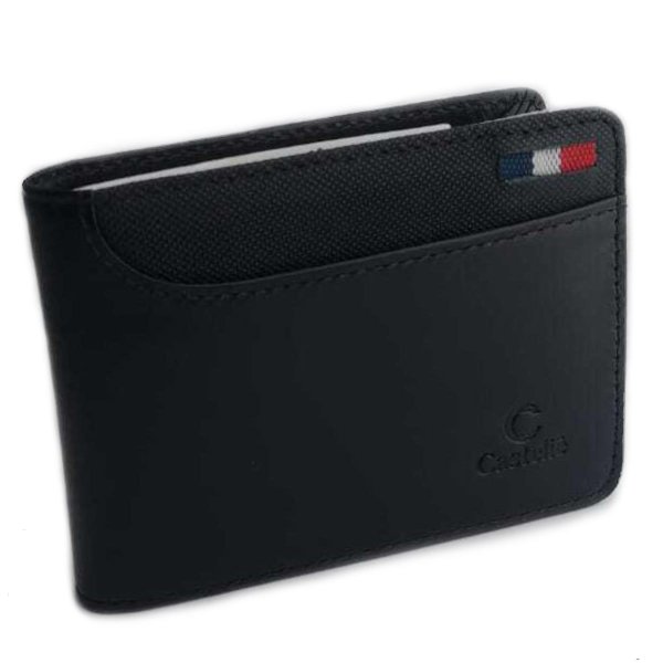 Carteira Casteliê 5888 Couro Masculina - Preto