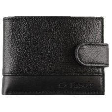 Carteira Fasolo Couro Masculina K868 - Preto