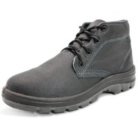 Botina De Segurança Biqueira de PVC Cartom CA15080 022PVC Couro - Preto