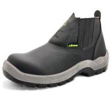 Botina De Segurança Biqueira de PVC Cartom CA38753 Couro - Preto
