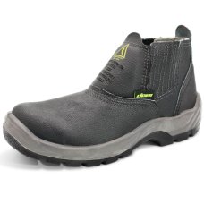 Botina De Segurança Biqueira de PVC Cartom CA39931 Couro - Preto